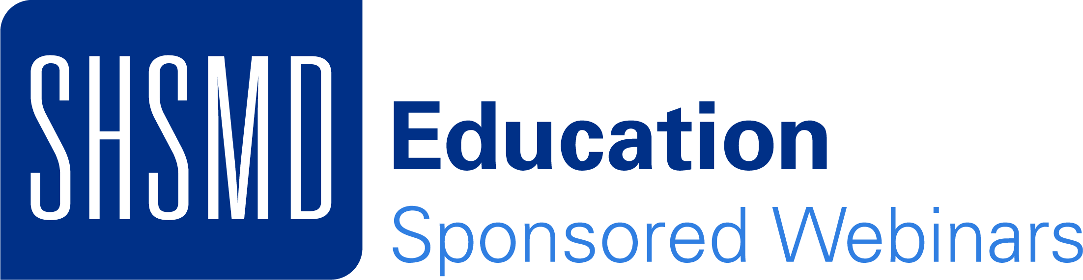 SHSMD education sponsored webinars logo